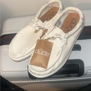 Hey Dude Off-White Slip-On Shoes